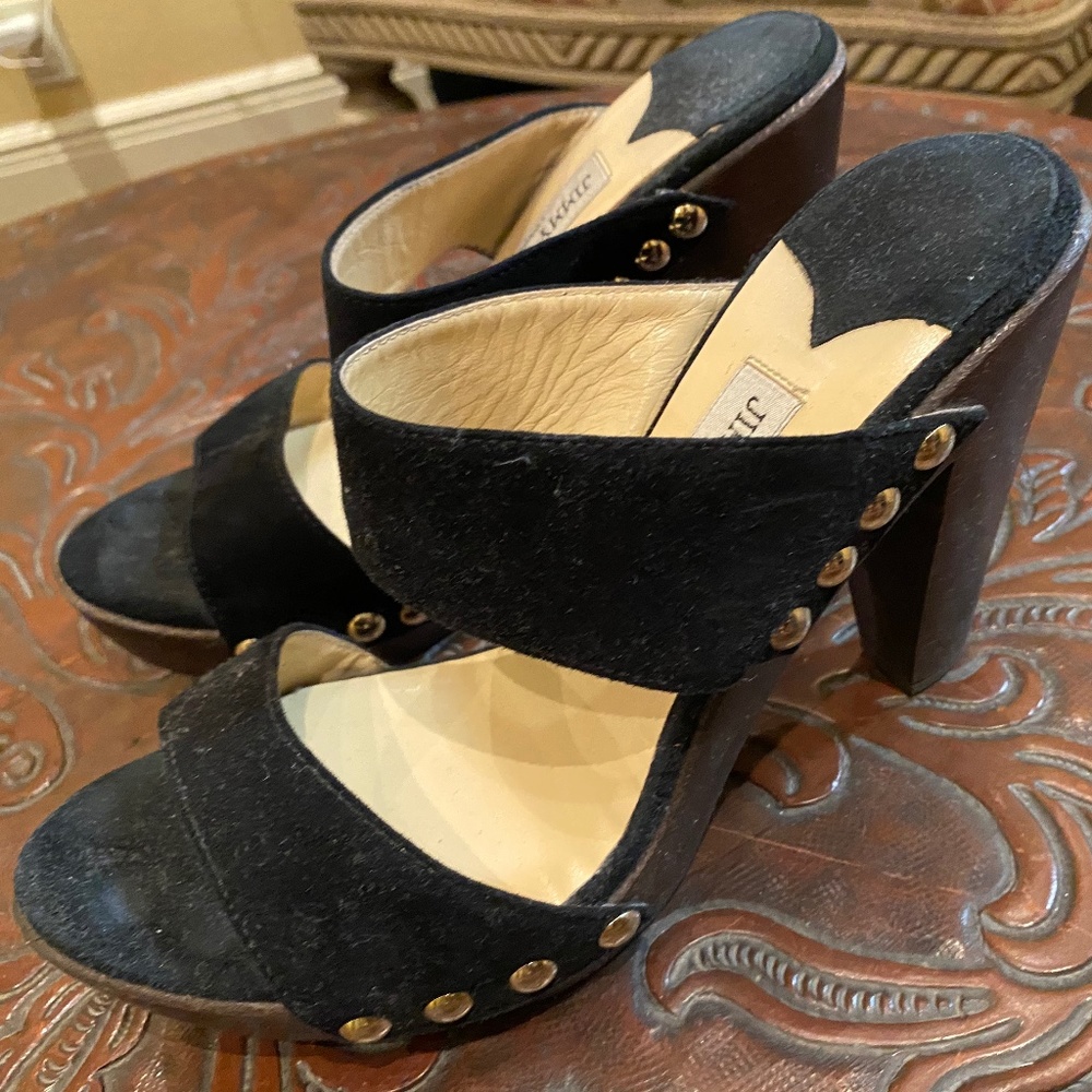 Jimmy choo size 8 high mules